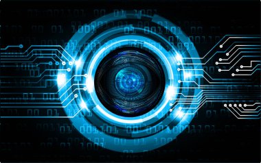 göz siber devre gelecekteki teknoloji konsepti