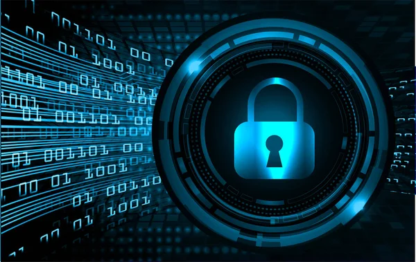 Ilustración Del Vector Fondo Con Armario Concepto Seguridad Digital — Archivo Imágenes Vectoriales