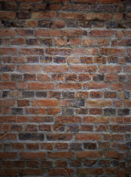 Красный Кирпич Грандиозный Фон Стены — стоковое фото