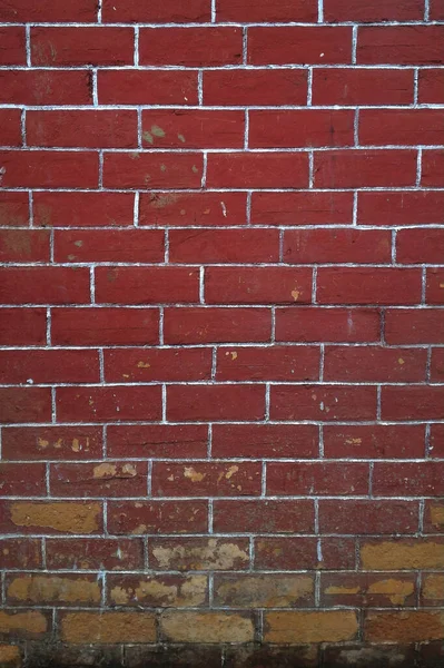 Red Brick Grungy Wall Background — Stock Photo, Image