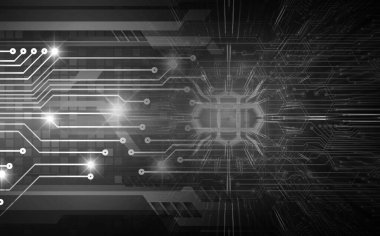 Siber devre gelecekteki teknoloji kavramı