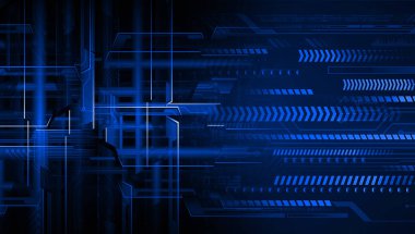 Siber devre gelecekteki teknoloji kavramı