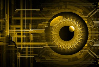 göz siber devre gelecekteki teknoloji konsepti