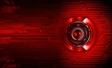 göz siber devre gelecekteki teknoloji konsepti