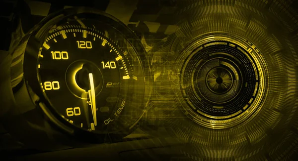 Odometer Speed Technology Digital — Stock Photo, Image