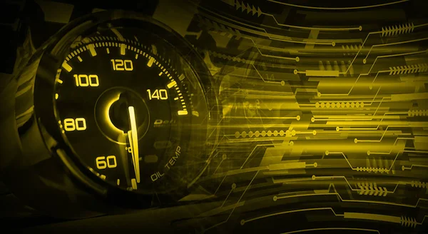 Tecnologia Velocidade Odômetro Digital — Fotografia de Stock