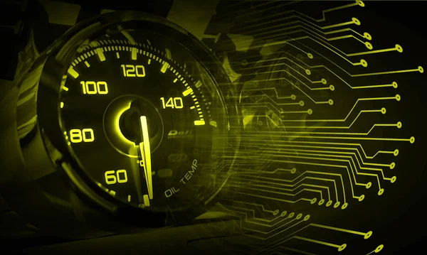 Odometer Speed Technology Digital — Stock Photo, Image