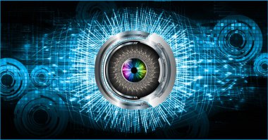 göz siber devre gelecekteki teknoloji konsepti