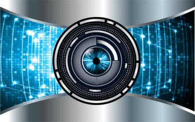 göz siber devre gelecekteki teknoloji konsepti