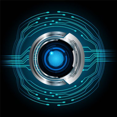 Siber devre gelecekteki teknoloji kavramı