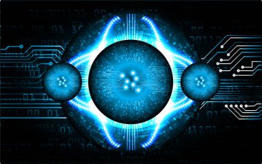göz siber devre gelecekteki teknoloji konsepti