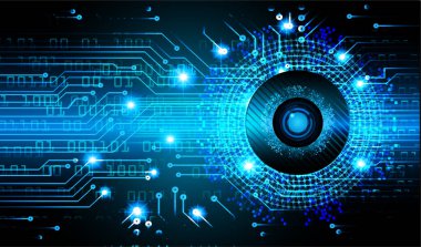 göz siber devre gelecekteki teknoloji konsepti