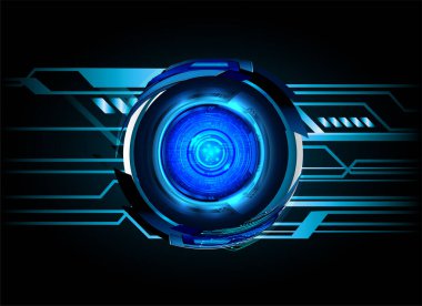 göz siber devre gelecekteki teknoloji konsepti