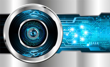 göz siber devre gelecekteki teknoloji konsepti
