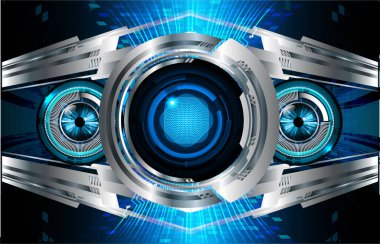 göz siber devre gelecekteki teknoloji konsepti