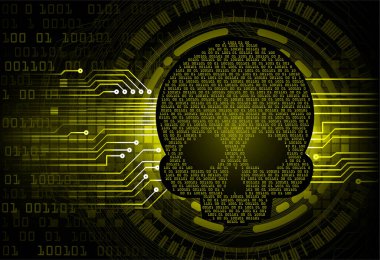 İşlemcisi olan bir robotun dijital illüstrasyonu