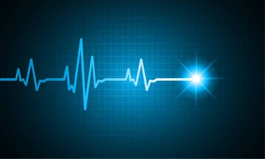 mavi renkli modern dijital duvar kağıdı, teknoloji konsepti