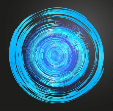 Siber devre gelecekteki teknoloji kavramı