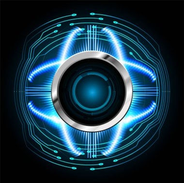 Siber devre gelecekteki teknoloji kavramı