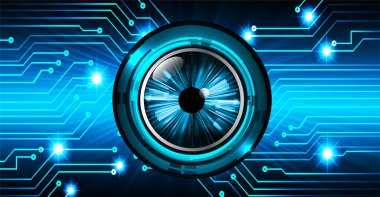 göz siber devre gelecekteki teknoloji konsepti