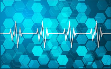 mavi renkli modern dijital duvar kağıdı, teknoloji konsepti