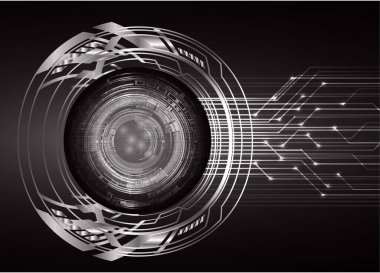 göz siber devre gelecekteki teknoloji konsepti