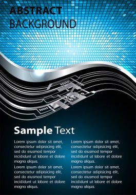 Geometrik şekilli soyut gelecek arkaplanı 