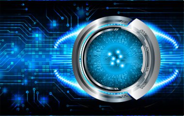 göz siber devre gelecekteki teknoloji konsepti