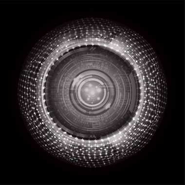 Siber devre gelecekteki teknoloji kavramı