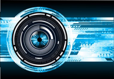 göz siber devre gelecekteki teknoloji konsepti