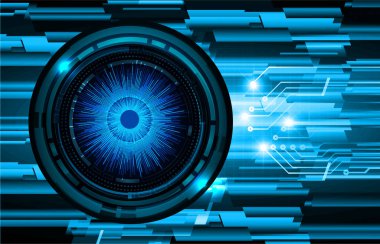 göz siber devre gelecekteki teknoloji konsepti