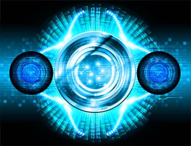 göz siber devre gelecekteki teknoloji konsepti