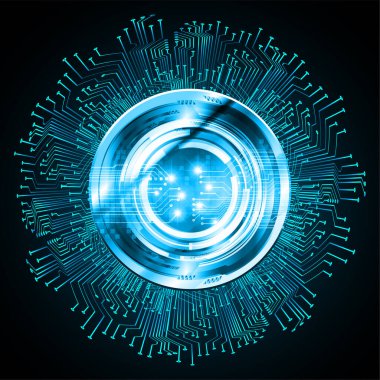 Siber devre gelecekteki teknoloji kavramı