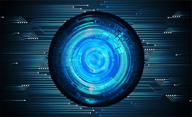 göz siber devre gelecekteki teknoloji konsepti