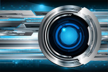 göz siber devre gelecekteki teknoloji konsepti