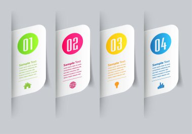 Web sitesi, bilgisayar grafik teknolojisi ve internet için renkli modern metin kutusu şablonu, afiş