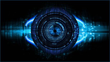 göz siber devre gelecekteki teknoloji konsepti