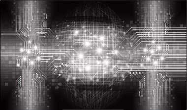 Siber devre gelecekteki teknoloji kavramı