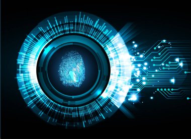 mavi renkli modern dijital duvar kağıdı, teknoloji konsepti