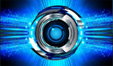 göz siber devre gelecekteki teknoloji konsepti