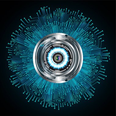 Siber devre gelecekteki teknoloji kavramı