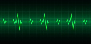 kalp atışı siyah arkaplanda