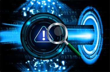 siber güvenlik kavramı arka plan, vektör illüstrasyonu