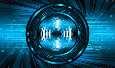 göz siber devre gelecekteki teknoloji konsepti