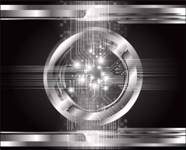 Sanal teknoloji arkaplanı devresi