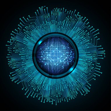 Siber devre gelecekteki teknoloji kavramı