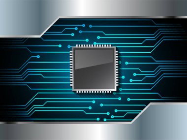 Bilgisayar devresi olan soyut teknoloji arkaplanı