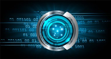 göz siber devre gelecekteki teknoloji konsepti