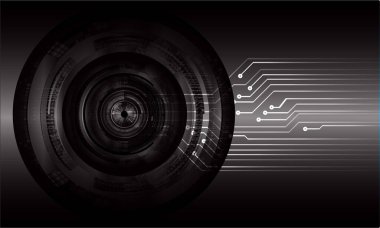 göz siber devre gelecekteki teknoloji konsepti