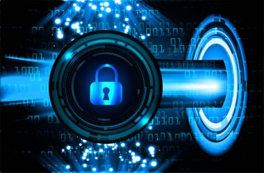 mavi renkli modern dijital duvar kağıdı, teknoloji konsepti